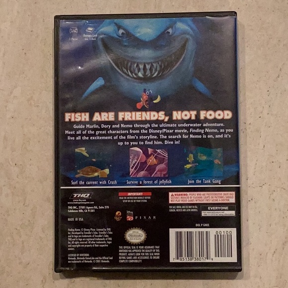 Finding Nemo GameCube Game Disney Pixar Complete - Picture 2 of 6
